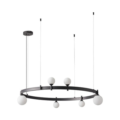 Orel Pendant Lamp Round Black Ring