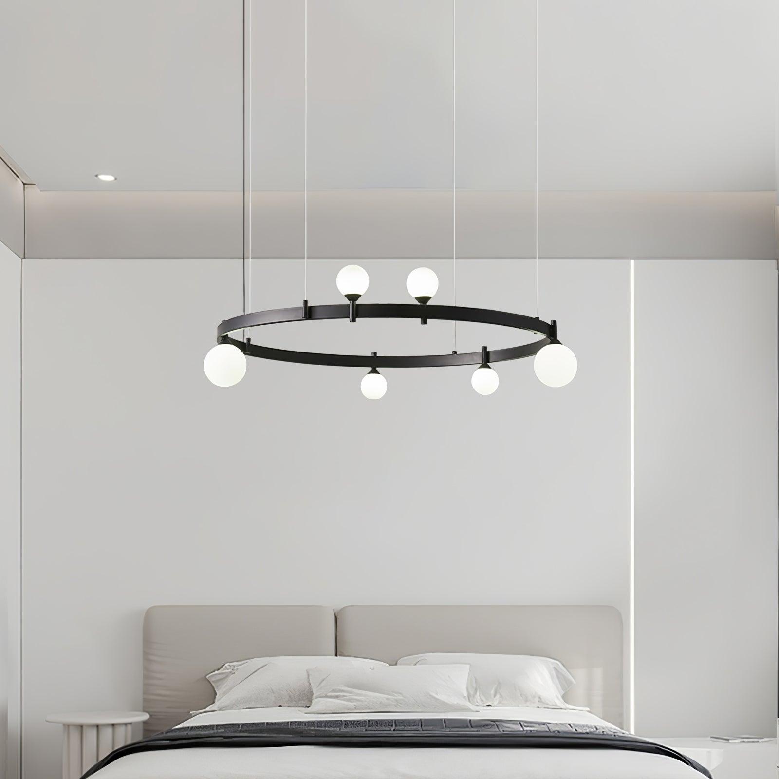 Orel Pendant Lamp Round Black Ring