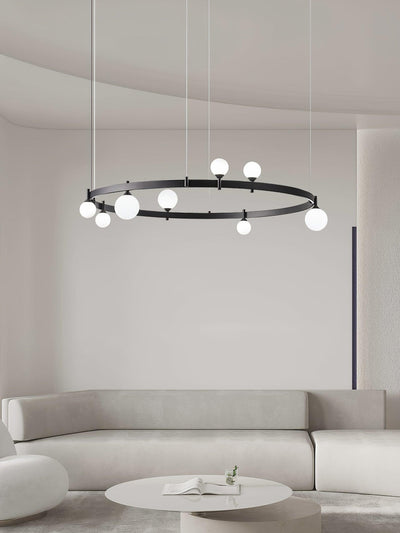 Orel Pendant Lamp Round Black Ring