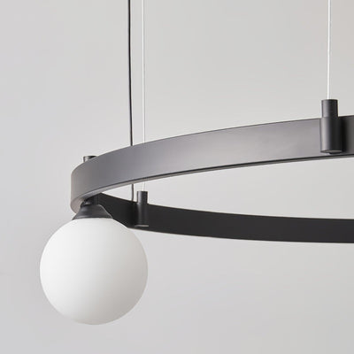Orel Pendant Lamp Round Black Ring