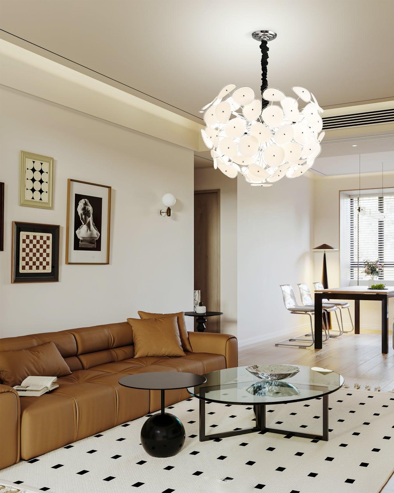 Orcariol Futuristic Glass Chandelier
