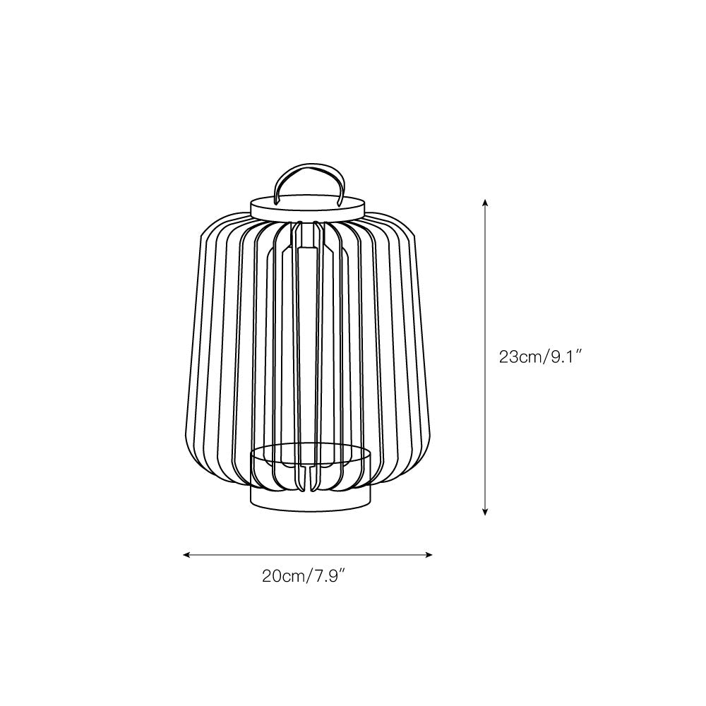 Slat Outdoor Table Light