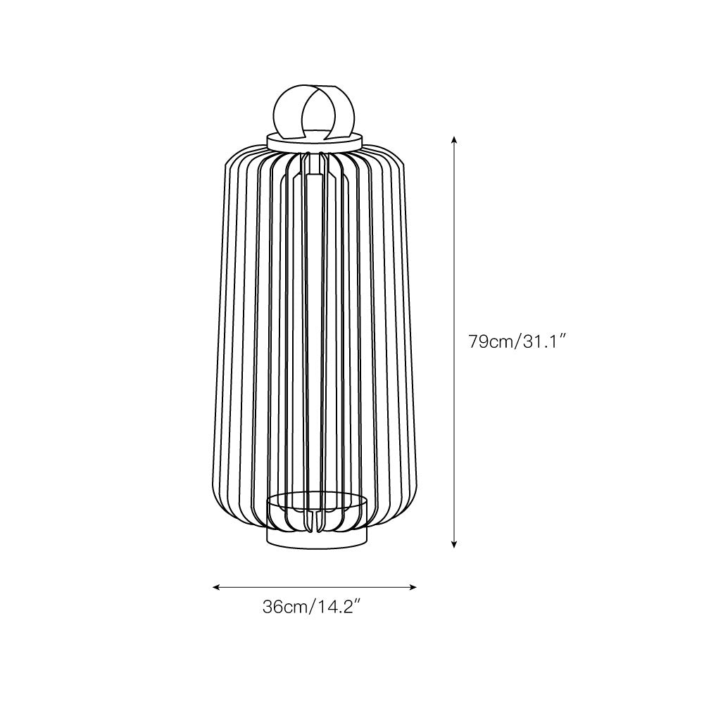 Slat Outdoor Table Light
