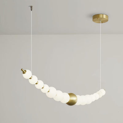 Auroira Contemporary Brass Pendant Lamp
