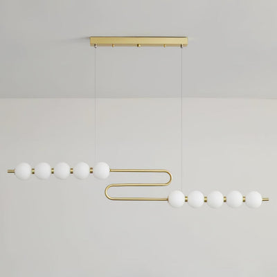 Auroira Contemporary Brass Pendant Lamp