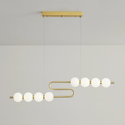 Auroira Contemporary Brass Pendant Lamp