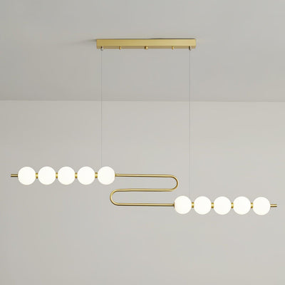 Auroira Contemporary Brass Pendant Lamp