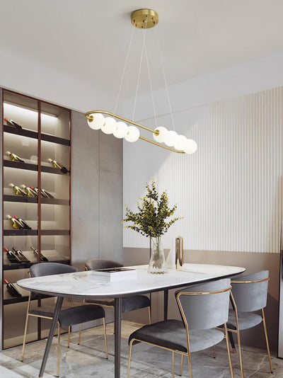 Auroira Contemporary Brass Pendant Lamp