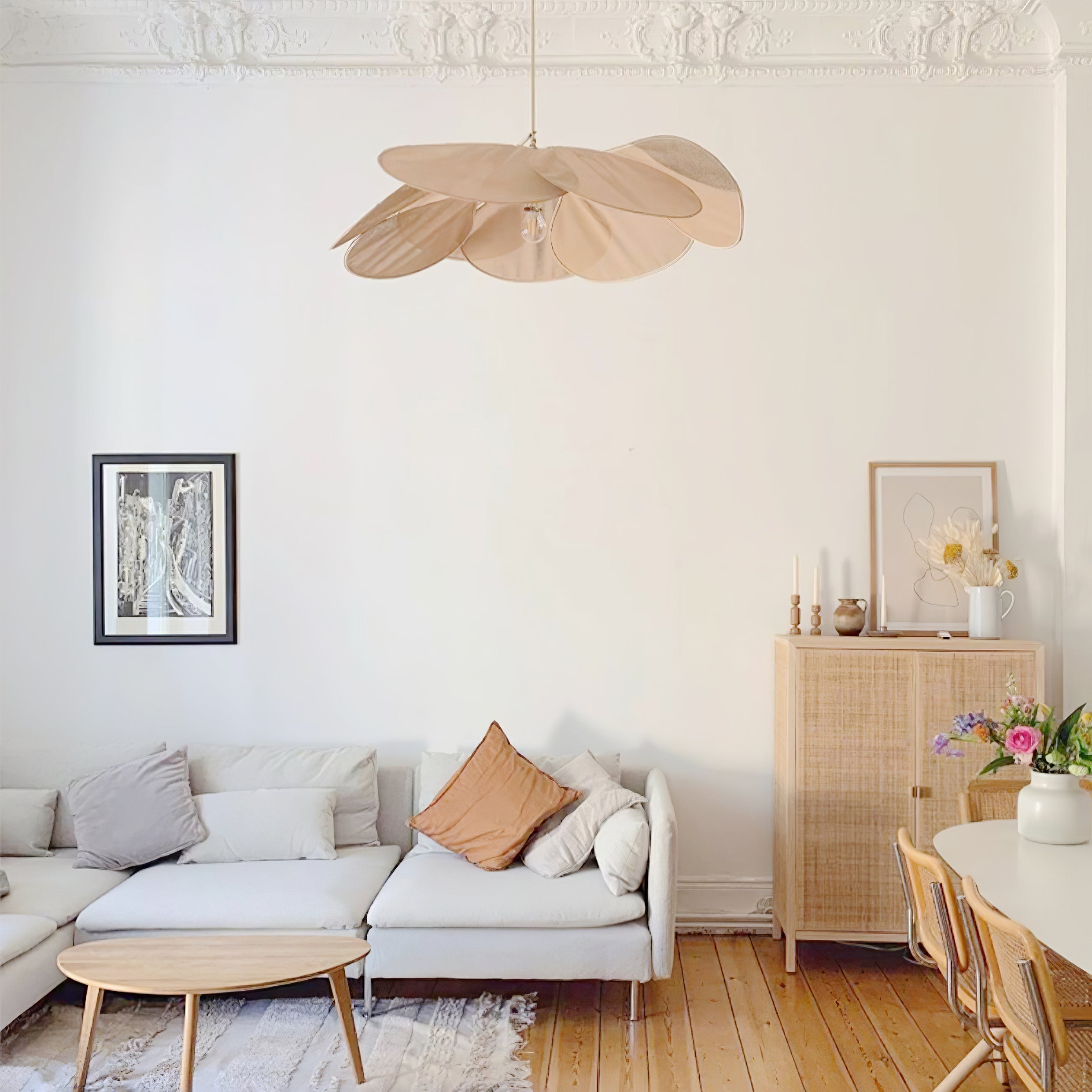 Dax Fabric Nature-inspired Pendant Lamp