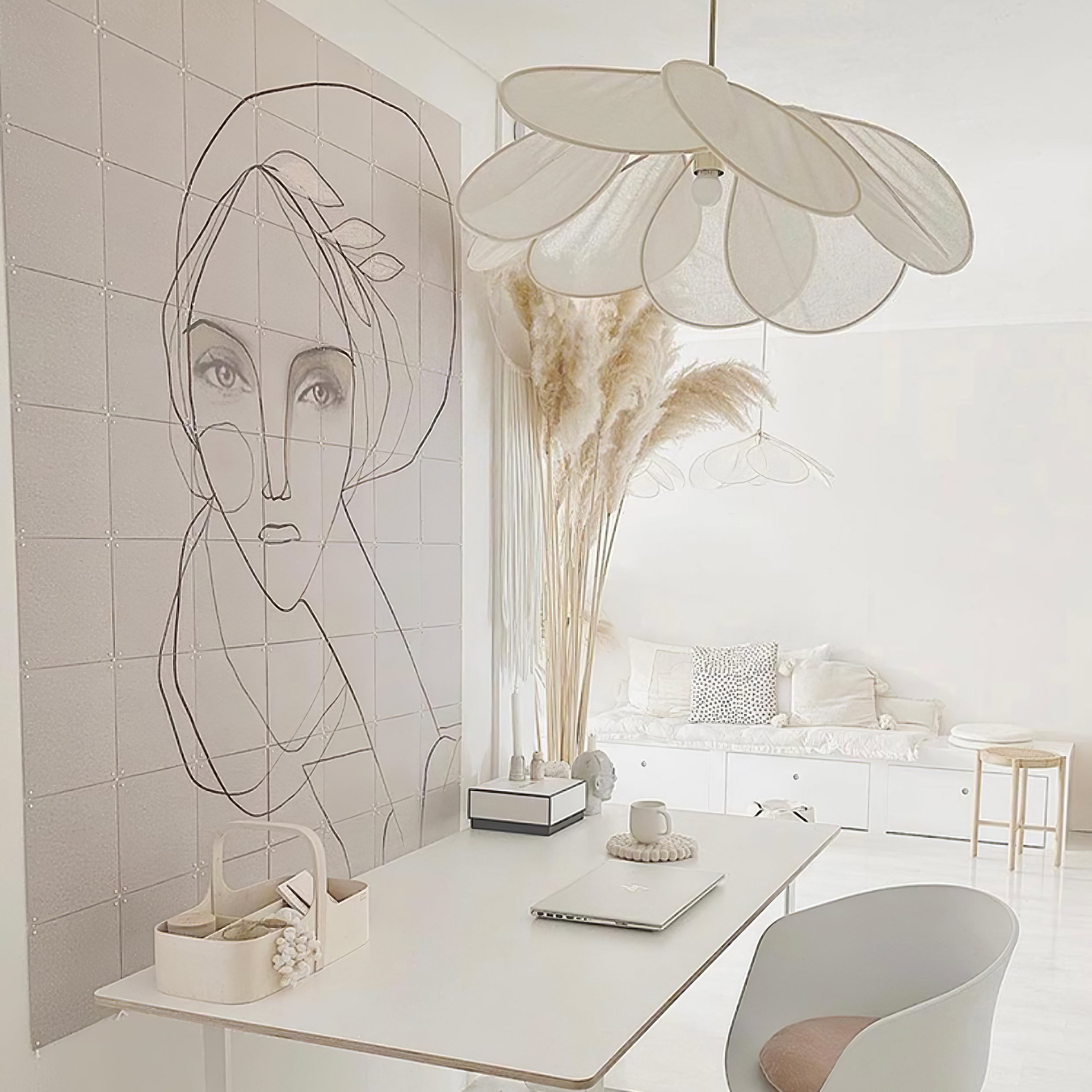 Dax Fabric Nature-inspired Pendant Lamp