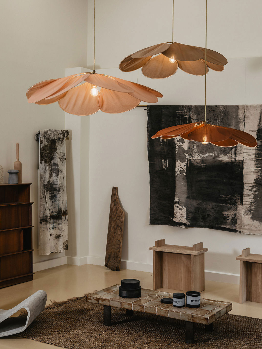 Dax Fabric Nature-inspired Pendant Lamp