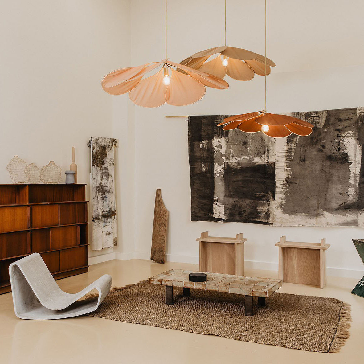 Dax Fabric Nature-inspired Pendant Lamp