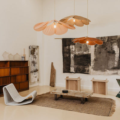 Dax Fabric Nature-inspired Pendant Lamp