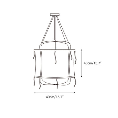 Erina Linen Chandelier