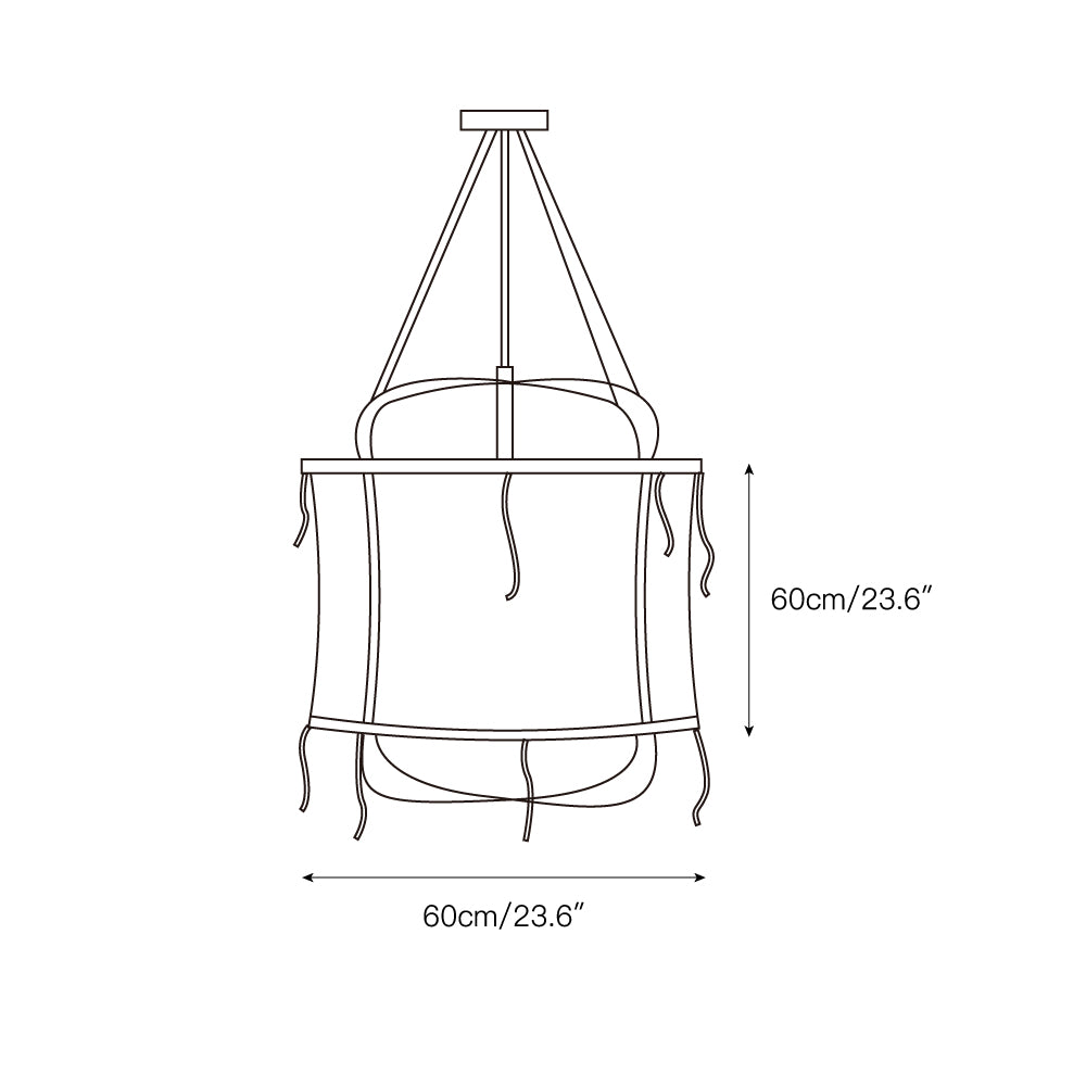 Erina Linen Chandelier