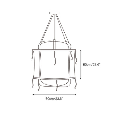 Erina Linen Chandelier