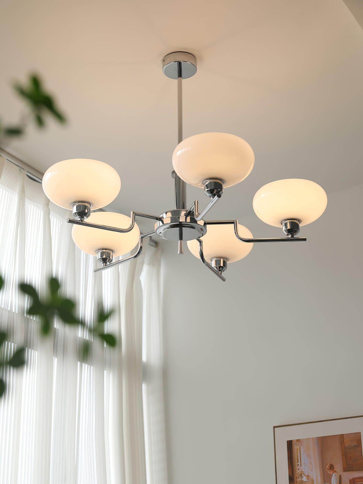 Amino Pendant Lamp Glass Globe Brass Frame
