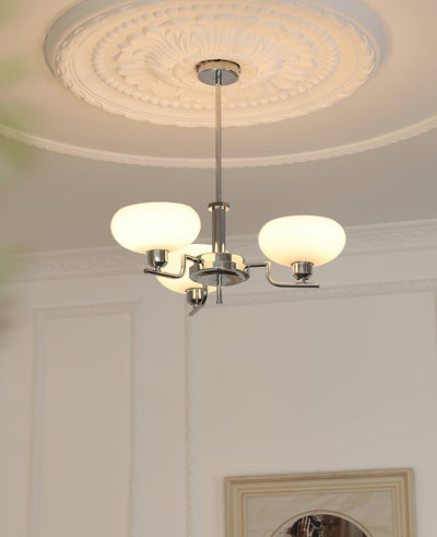 Amino Pendant Lamp Glass Globe Brass Frame
