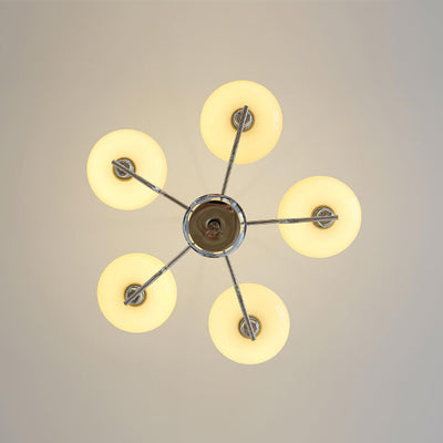 Amino Pendant Lamp Glass Globe Brass Frame