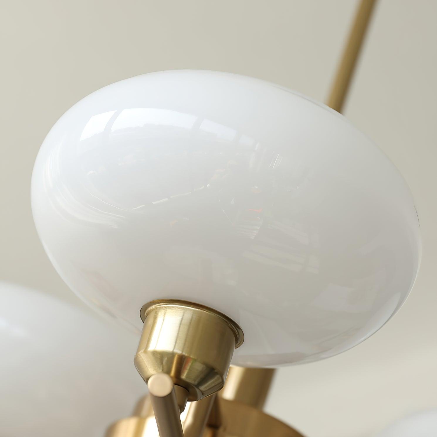 Amino Pendant Lamp Glass Globe Brass Frame