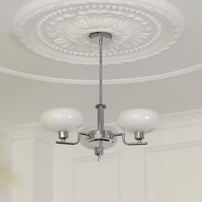 Amino Pendant Lamp Glass Globe Brass Frame