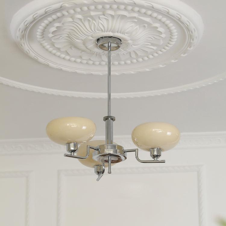 Amino Pendant Lamp Glass Globe Brass Frame