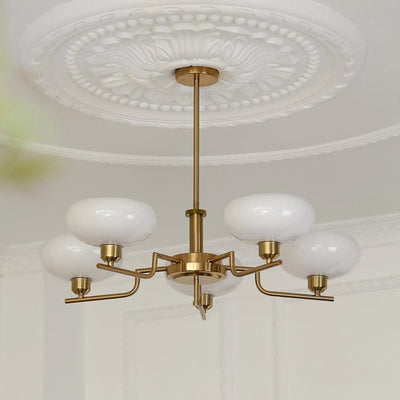Amino Pendant Lamp Glass Globe Brass Frame