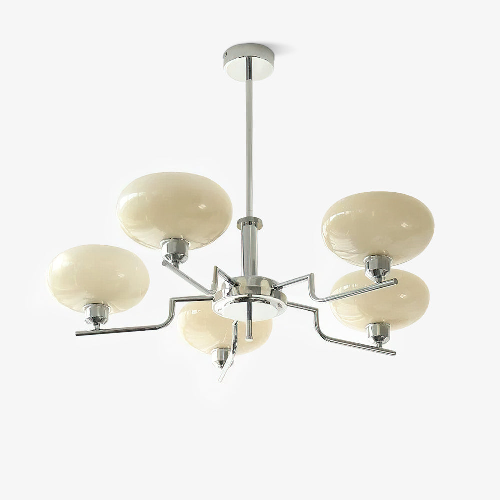 Amino Pendant Lamp Glass Globe Brass Frame
