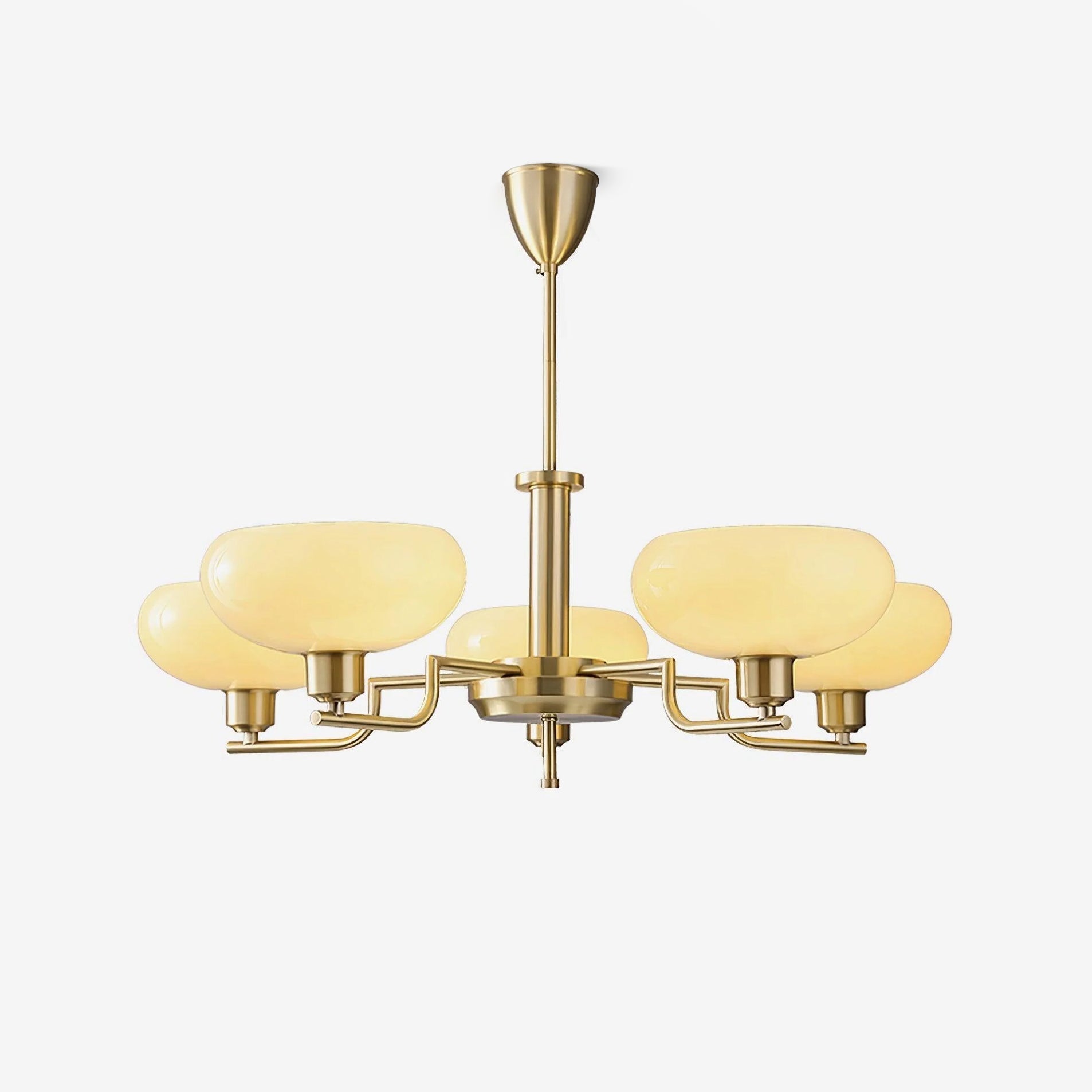 Amino Pendant Lamp Glass Globe Brass Frame