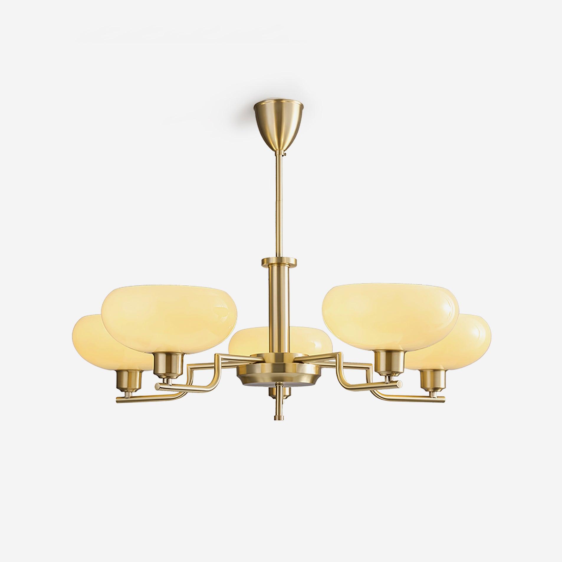 Amino Pendant Lamp Glass Globe Brass Frame