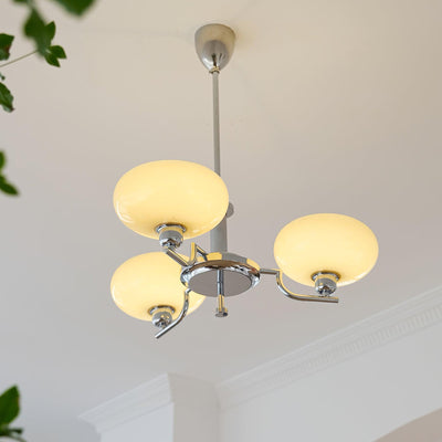 Amino Pendant Lamp Glass Globe Brass Frame