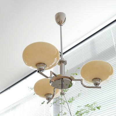 Amino Pendant Lamp Glass Globe Brass Frame