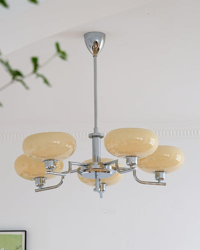 Amino Pendant Lamp Glass Globe Brass Frame