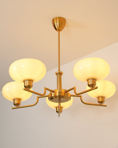 Amino Pendant Lamp Glass Globe Brass Frame