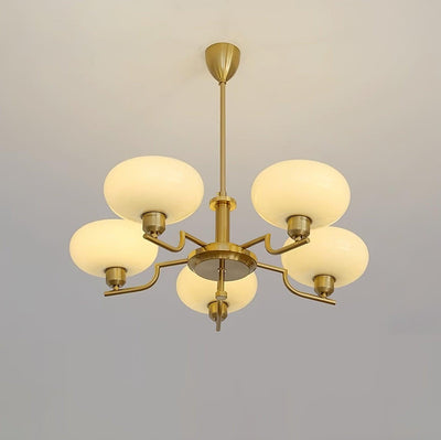 Amino Pendant Lamp Glass Globe Brass Frame