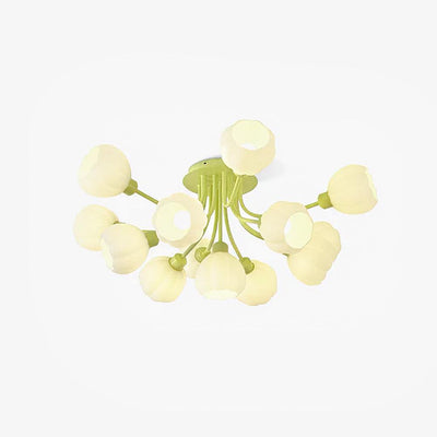 Zenorarae Elegance Matcha Glass Ceiling Lamp