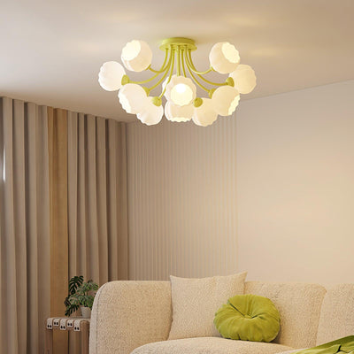 Zenorarae Elegance Matcha Glass Ceiling Lamp