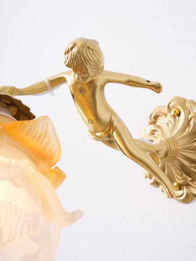 Bex Flying Angel Glass Wall Light