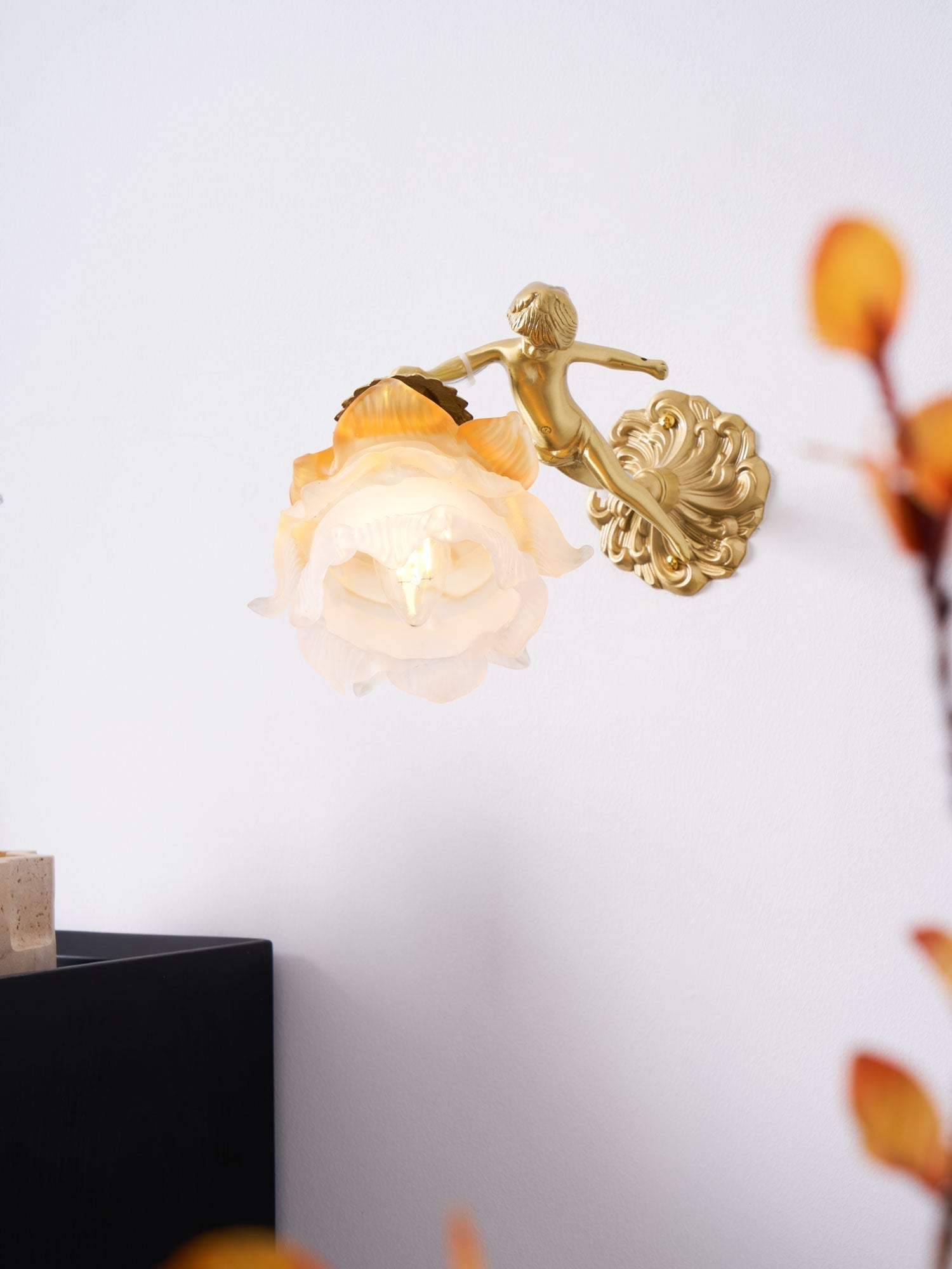Bex Flying Angel Glass Wall Light