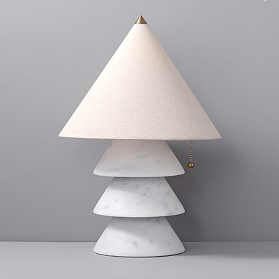 Pyramid Retro Marble Table Lamp