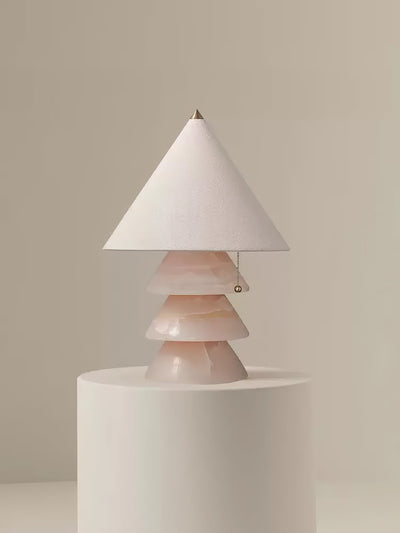 Pyramid Retro Marble Table Lamp