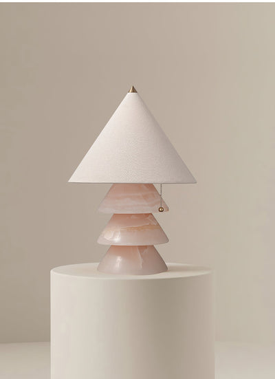 Pyramid Retro Marble Table Lamp