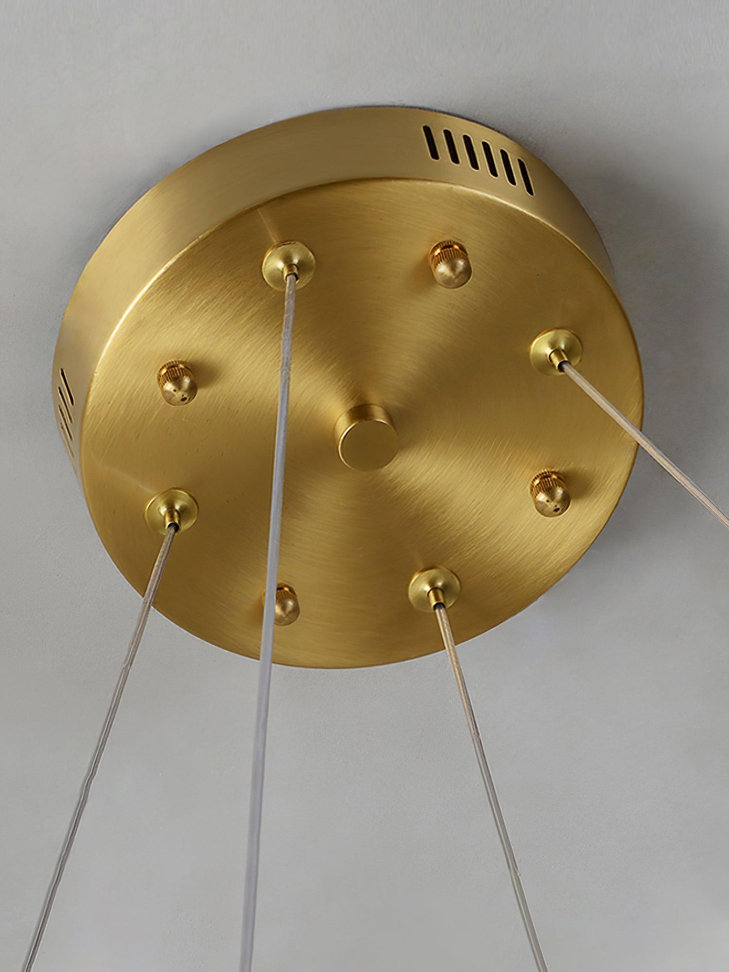 Dythan Minimalist Alabaster Ring Pendant Light