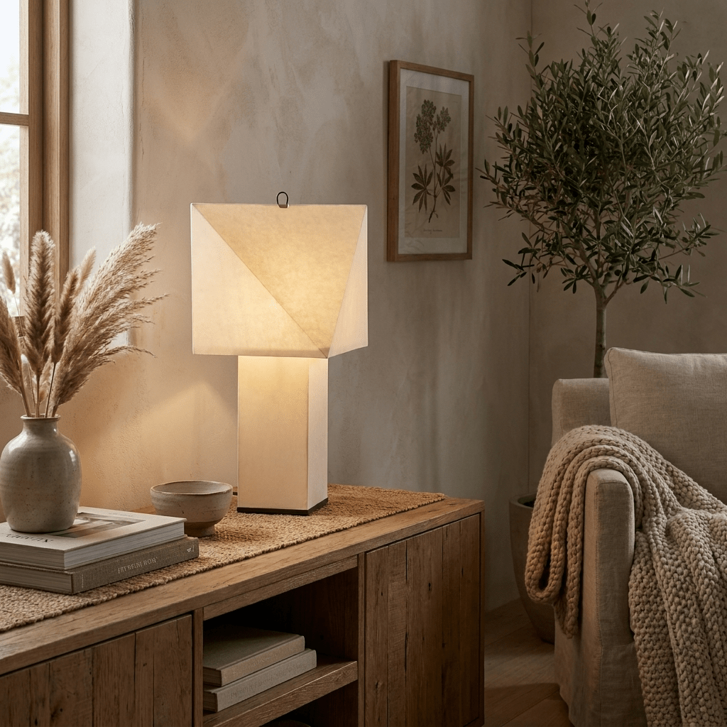 Mireval Paper Shade Table Lamp