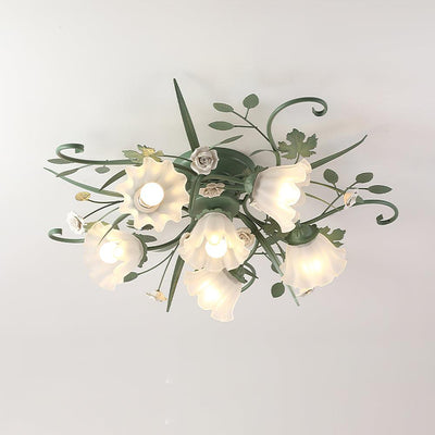 Nylirir Unique Art Classic Ceramics Ceiling Lamp