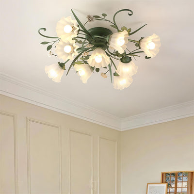 Nylirir Unique Art Classic Ceramics Ceiling Lamp