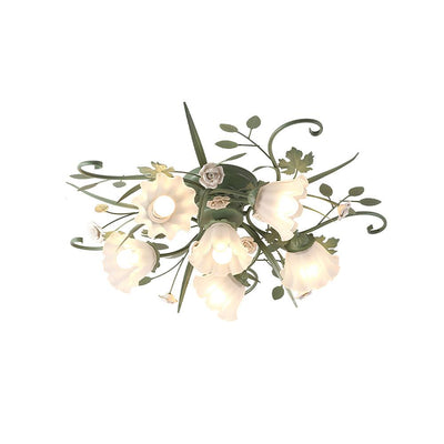 Nylirir Unique Art Classic Ceramics Ceiling Lamp