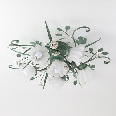 Nylirir Unique Art Classic Ceramics Ceiling Lamp