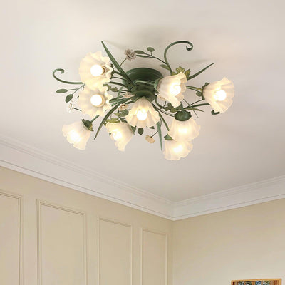 Nylirir Unique Art Classic Ceramics Ceiling Lamp
