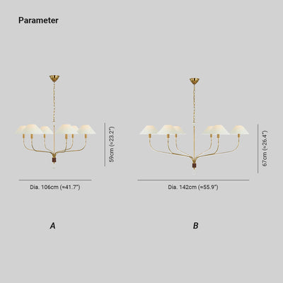 Elizabeth Staggered Tail Chandelier
